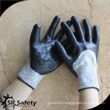 SRSAFETY water and cut resistant nitrile coated work glove